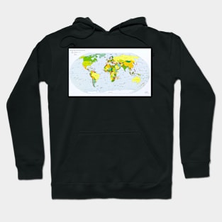 Political map of the world, April 2005 (E055/0355) Hoodie